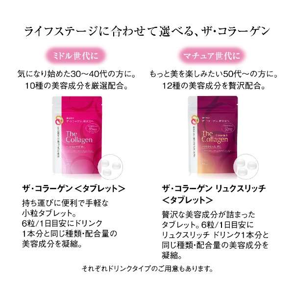 Shiseido The Collagen Luxe Rich Tablets Beauty Supplement คอลาเจนชนิดเม็ดสูตรผู้ที่มีอายุ 50ปีขึ้นไป สำหรับผู้ที่ต้องการความอ่อนเยาว์ให้คงอยู่ตลอดไป