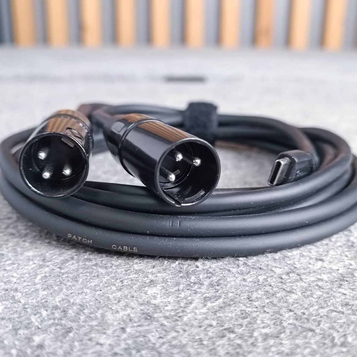 3เมตร KIRLIN UY-C-390 BK สาย USB type C ออก XLR ผู้ x2 สายสัญญาณเสียง type C - P.XLRx2 เอไอ-ไพศาล