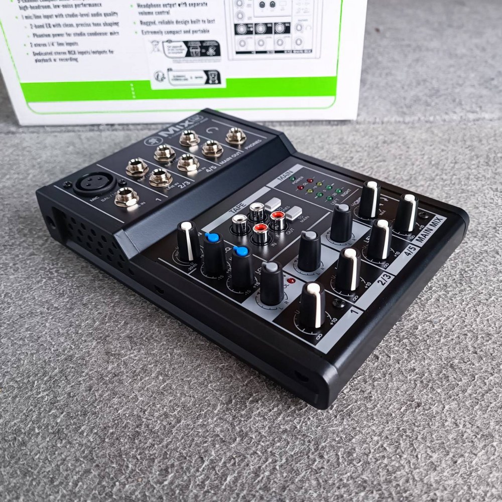 Mackie MIX-5 Mixer มิกเซอร์อนาล็อก ช่องเสียบไมค์ 1 ช่อง มิกเซอร์ MIX 5 MIX5 เอไอ-ไพศาล