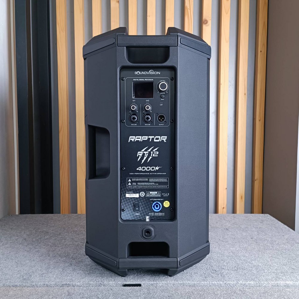 SOUNDVISION RT-12 ตู้ลำโพง ACTIVE 12นิ้ว ตู้ลำโพง 2 ทาง 12 นิ้ว แอมป์ในตัว 4000 วัตต์ RT 12 RT12 เอไอ-ไพศาล