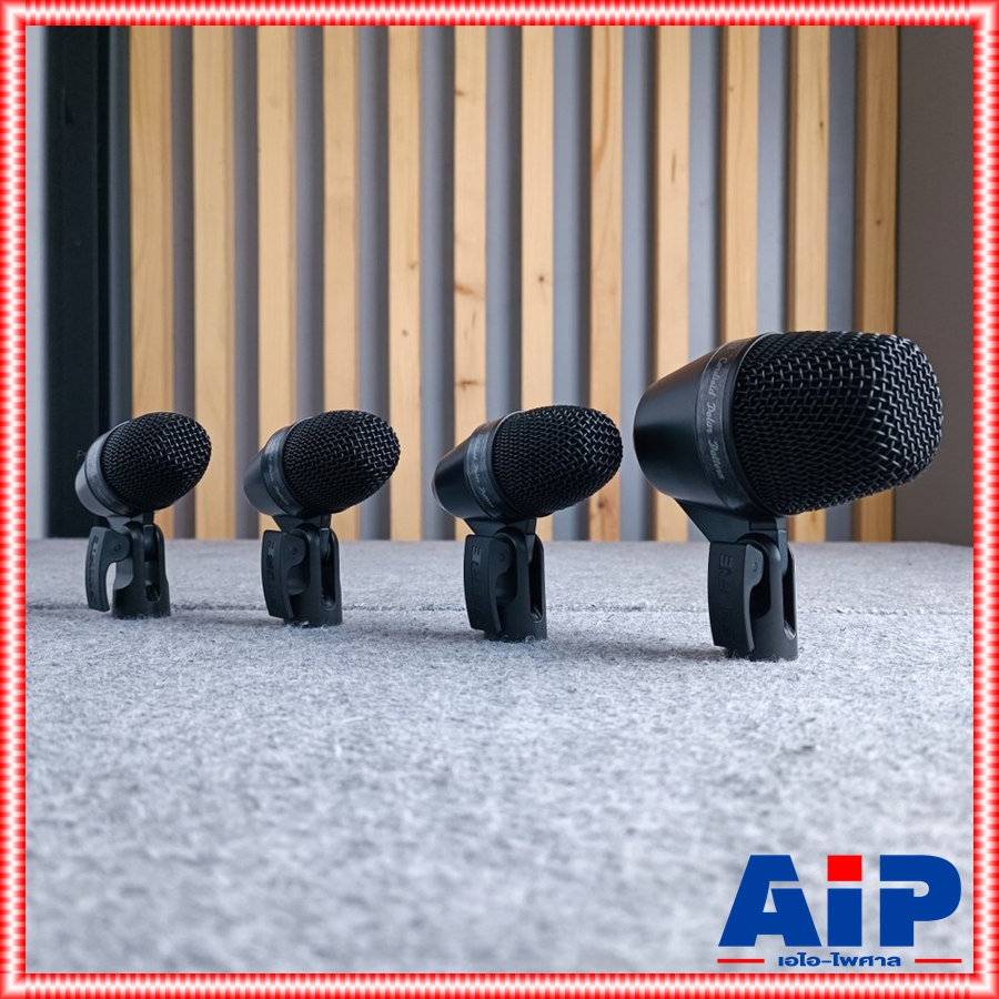 SHURE PGADRUMKIT7 ชุดไมค์กลอง ชุดไมค์กลอง7ชิ้น ของแท้ของมหาจักร ไมโครโฟนแบบมีสาย (ดำ) ชุดไมค์PGADRUMKIT7 เอไอ-ไพศาล +++