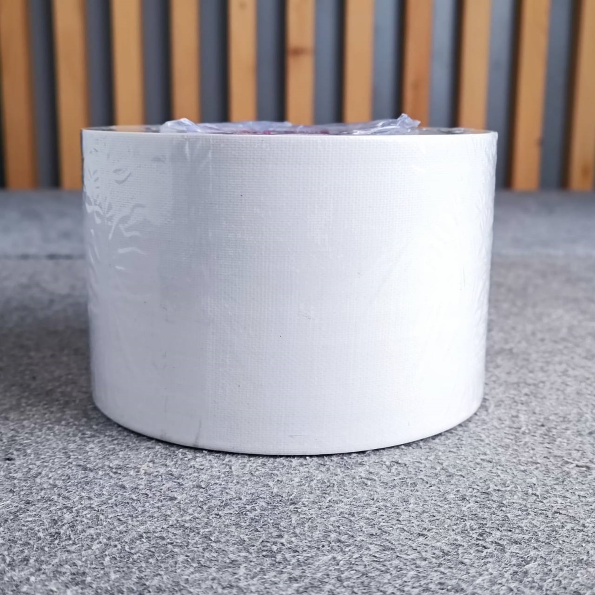 สีขาว แร็คซีน4นิ้ว 50หลา สีขาว เทปแร็คซีนม้วนใหญ่ เทปหนา แลคซีน เทปผ้า กระดาษกาวย่น ยาว50หลา เอไอ-ไพศาล