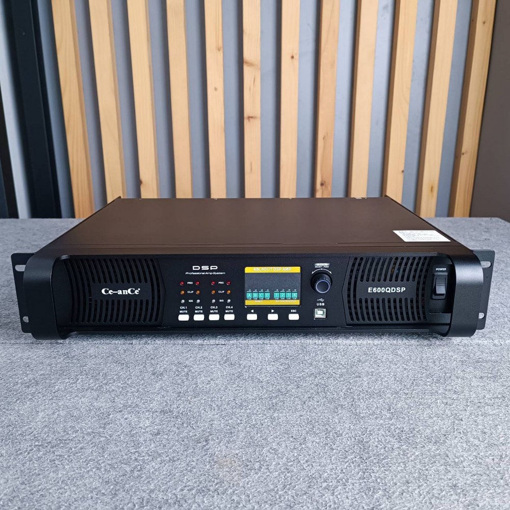 CEANCE E-600QDSP POWER 4CH มีDSP เพาเวอร์แอมป์ แอมป์ E 600QDSP POWER E600QDSP แอมป์ Ce-ance poweramp CE AN CE power amp