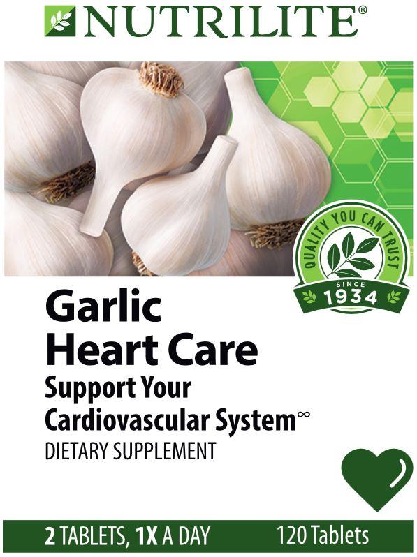 Nutrilite Garlic Heart Care บรรจุ 120 tablets กระเทียมจะช่วยบำรุงสุขภาพ Garlic ไม่มีกลิ่นฉุน