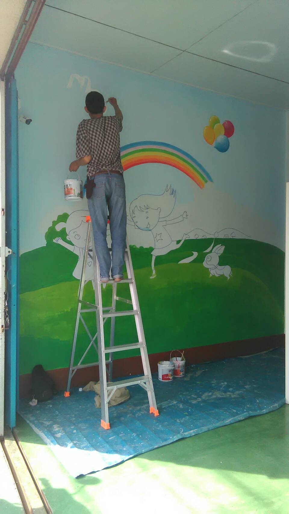 งานวาดฝาผนังครับ