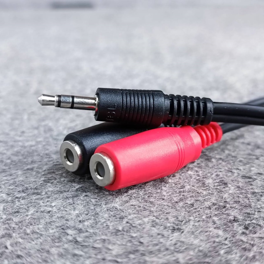 ยาว25เซนติเมตร DYNACOM สาย TR-ST ผู้ ออก TR-ST เมีย x2 J-204 สายทด AUX เอไอ-ไพศาล