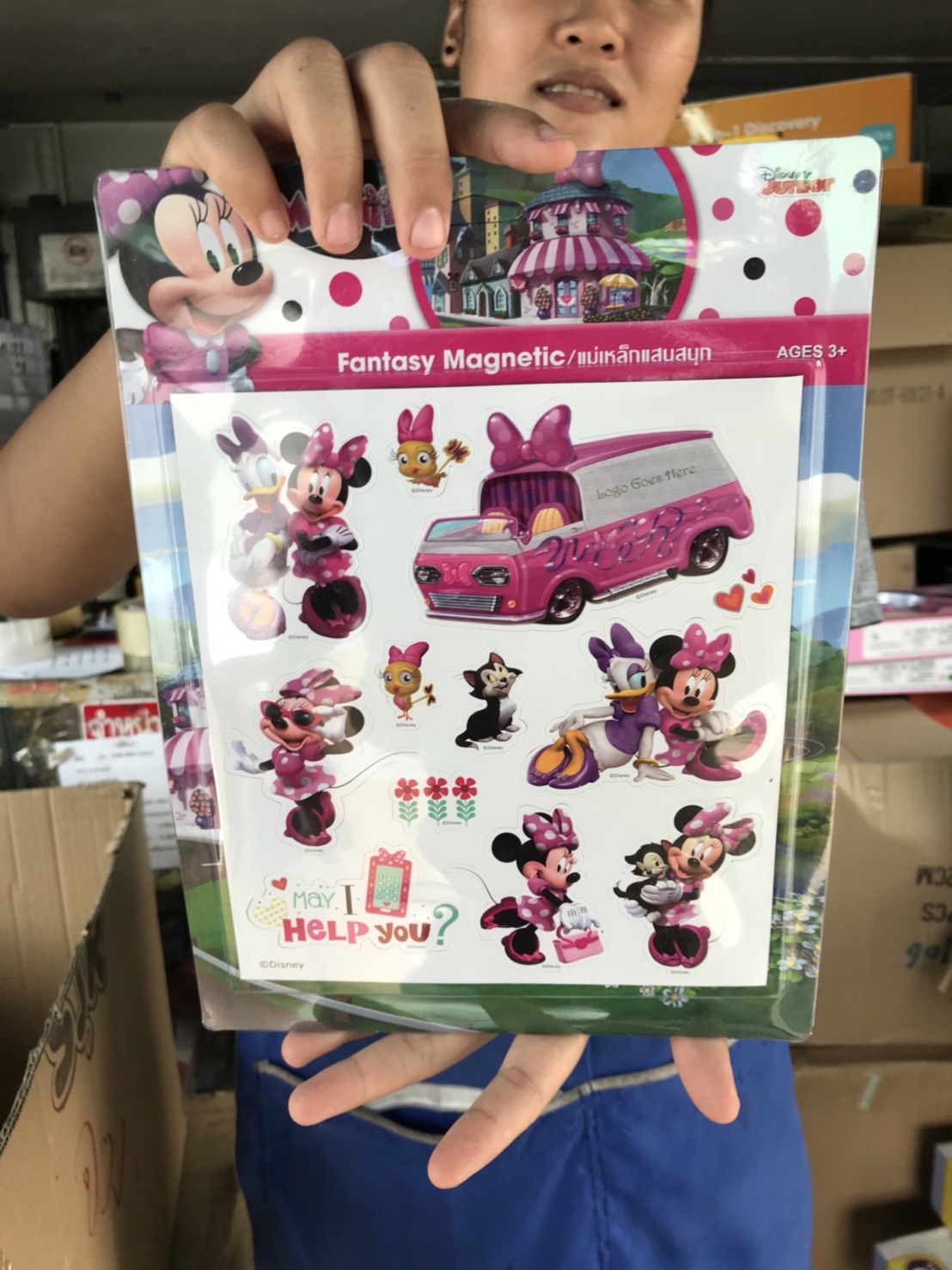 MN9713 แผ่นแม่เหล็กมินนี่เม้าส์ ลิขสิทธิ์ถูกต้อง