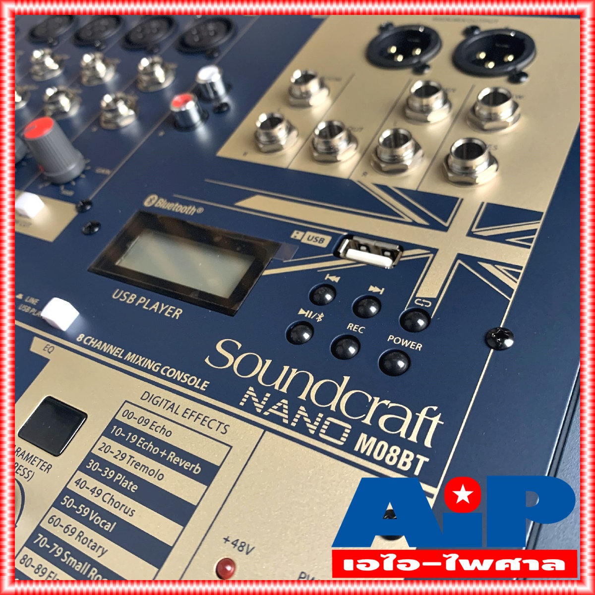 SOUNDCRAFT NANO M08BT MIXER มิกเซอร์อนาล็อก รองรับบลูทูธ และ USB นาโน M-08BT M 08BT เอไอไพศาล +++