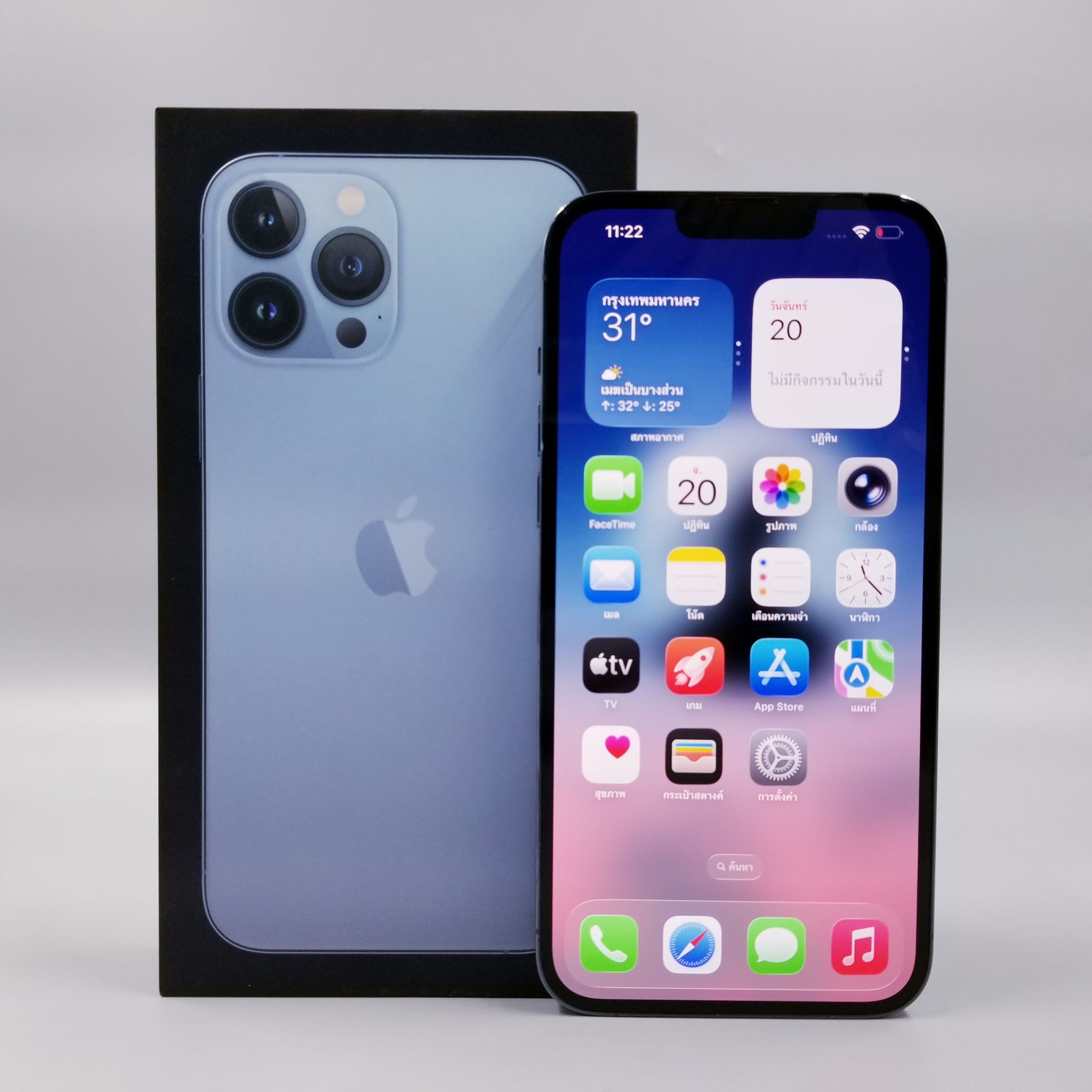 🐳 iPhone 13 Pro Max 128GB Sierra Blue 🐳 🌈 รีบเลย! 13PM #จอใหญ่ #แบต100% ราคาสุดคุ้ม!! 🌈