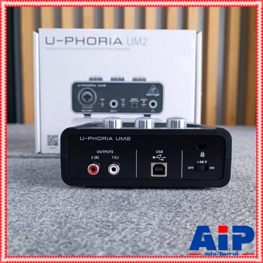 BEHRINGER UM-2 audio interface อินเตอร์เฟส อินพุต2เอาท์พุท ออดิโออินเตอร์เฟส UM2 interface UM 2 เอไอ-ไพศาล +++