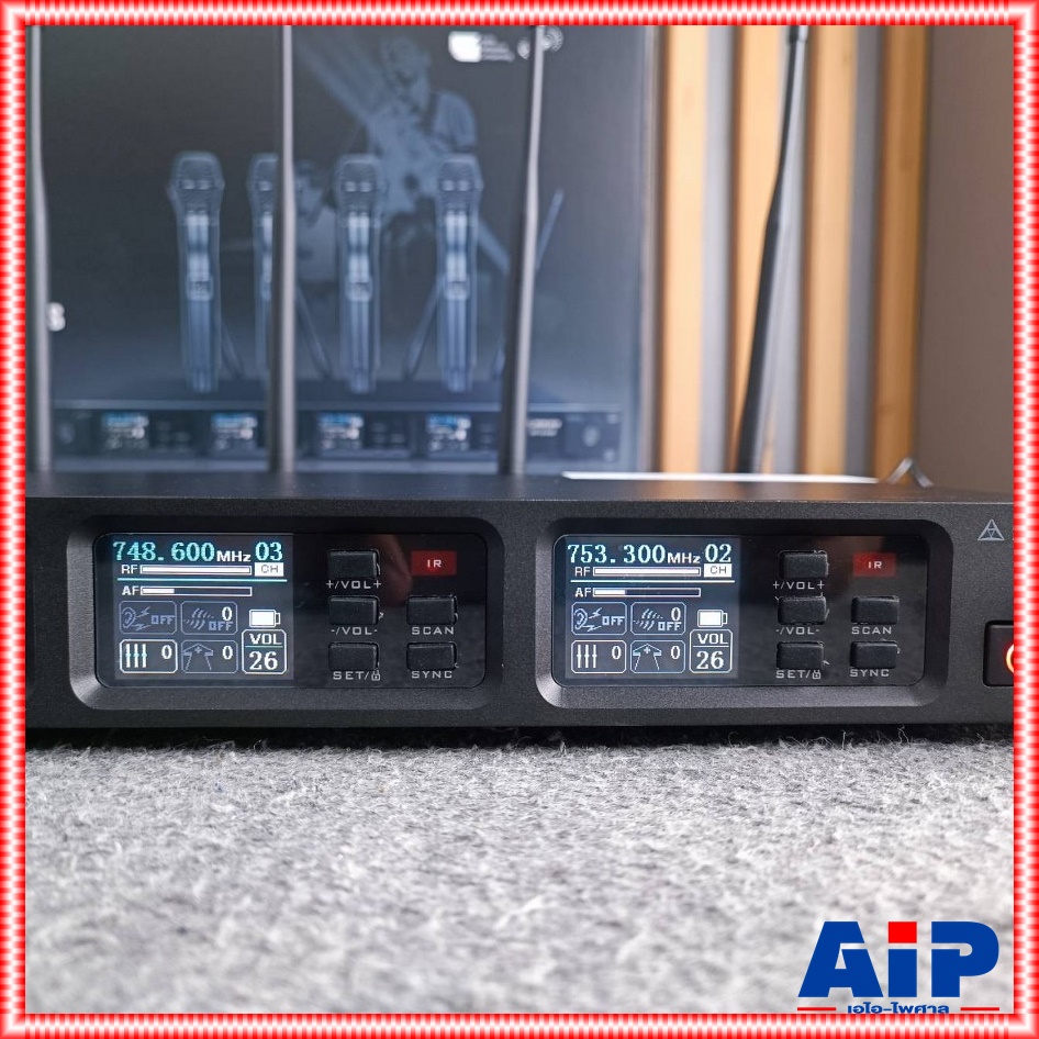 MICROTECH MT-444B ไมค์ลอยมือถือ 4ด้าม จูนความถี่ ไมโครโฟนไร้สาย คลื่นความถี่ UHF MT 444 ไมโครเทค MT 444B MT444B เอไอ-ไพศาล