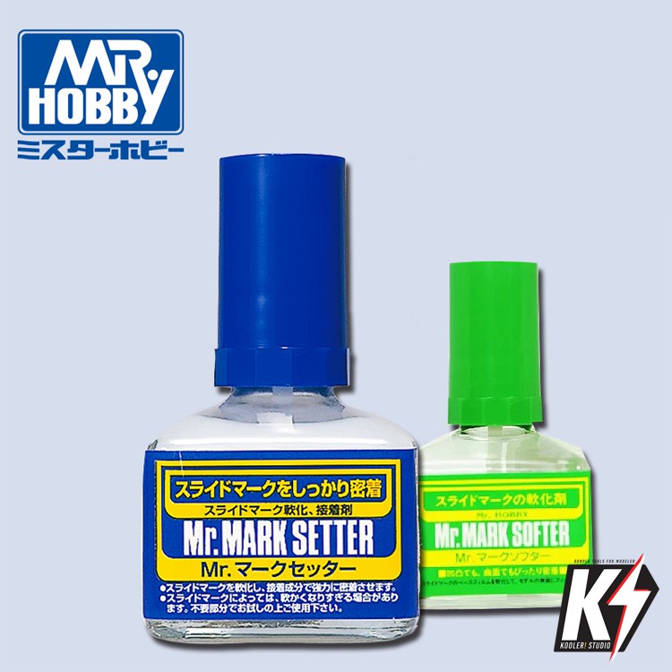 MR.Hobby น้ำยาติดดีคอล #น้ำยารูปลอกน้ำ #MR.MARK SETTER #MR.MARK SOFTER