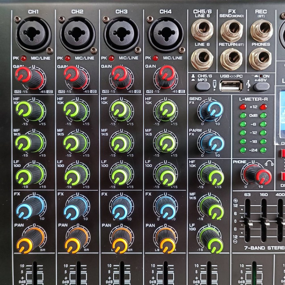 TADA LIVE-6 MIXER มิกเซอร์ ธาดา LIVE 6 LIVE6 Bluetooth มี USB เล่น Mp3 ได้ มีเอฟเฟกแท้ effect EQ 7 แบนด์ มี REC บันทึกเสียงได้ เอไอ-ไพศาล