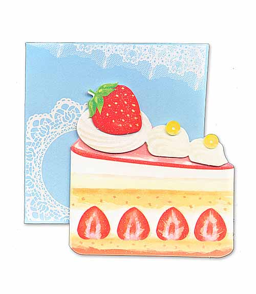 การ์ดอวยพร 3D รูปขนมหวาน