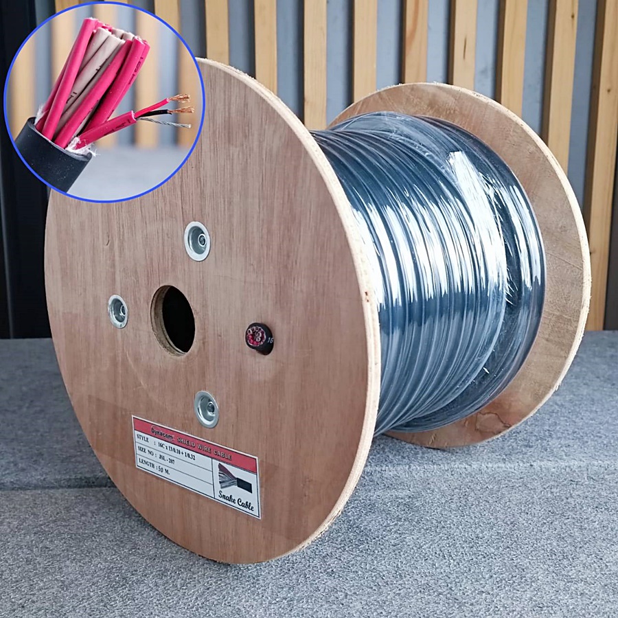 ขด50เมตร DYNACOM JSL-207 สายมัลติคอร์ 16คอร์ สายสัญญาณเสียง สาย16คอร์ JSL207 JSL 207 Multicore Cable เอไอ-ไพศาล