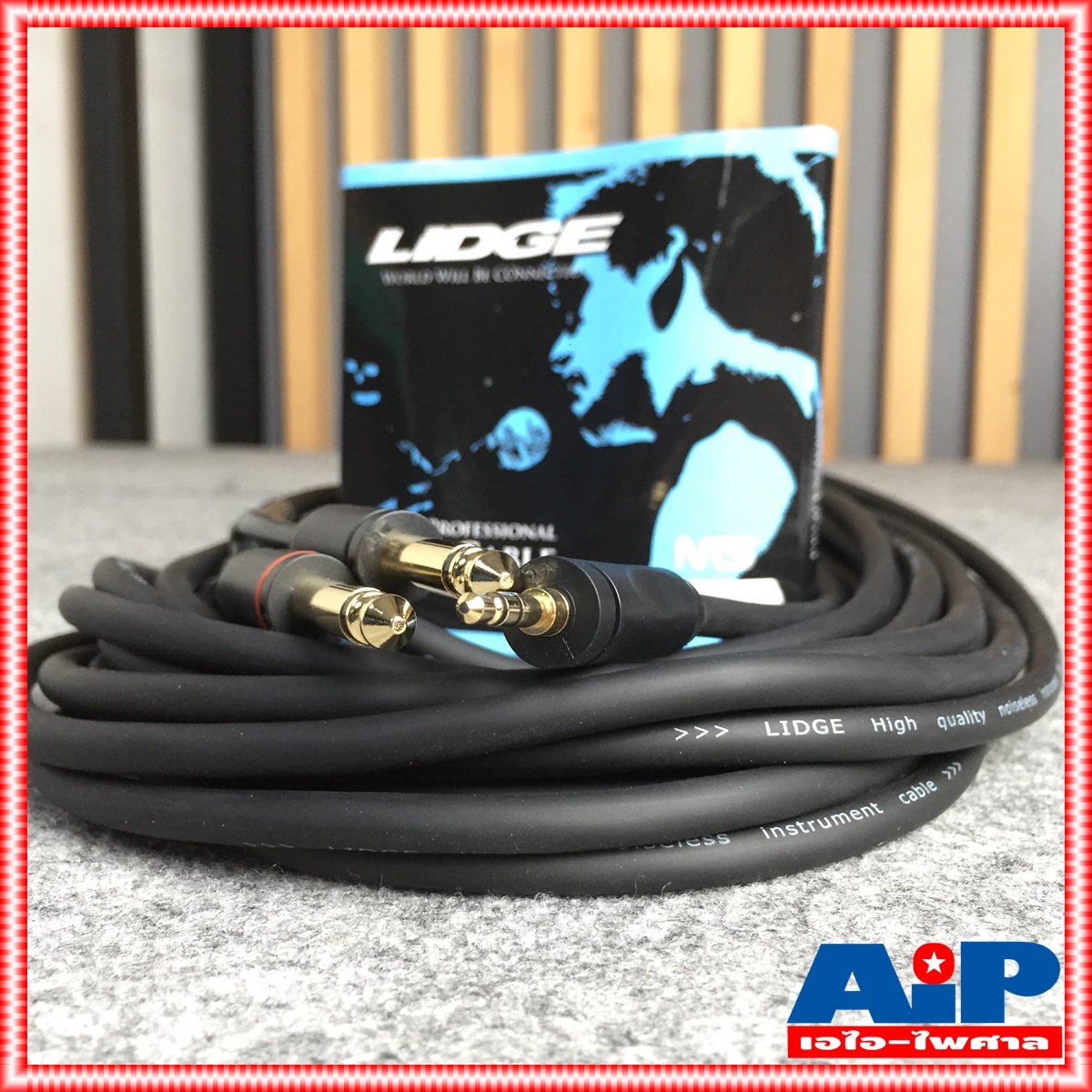 10เมตร LIDGE YM 360 สายP.TR-ST-MICx2 สาย10เมตร YM-360 YM360 สายสัญญาณ TRS โฟนโมโน รุ่น YM-360 ยี่ห้อ NTS สายเสียงจากโน๊ตบุ๊คเข้ามิกเซอร์