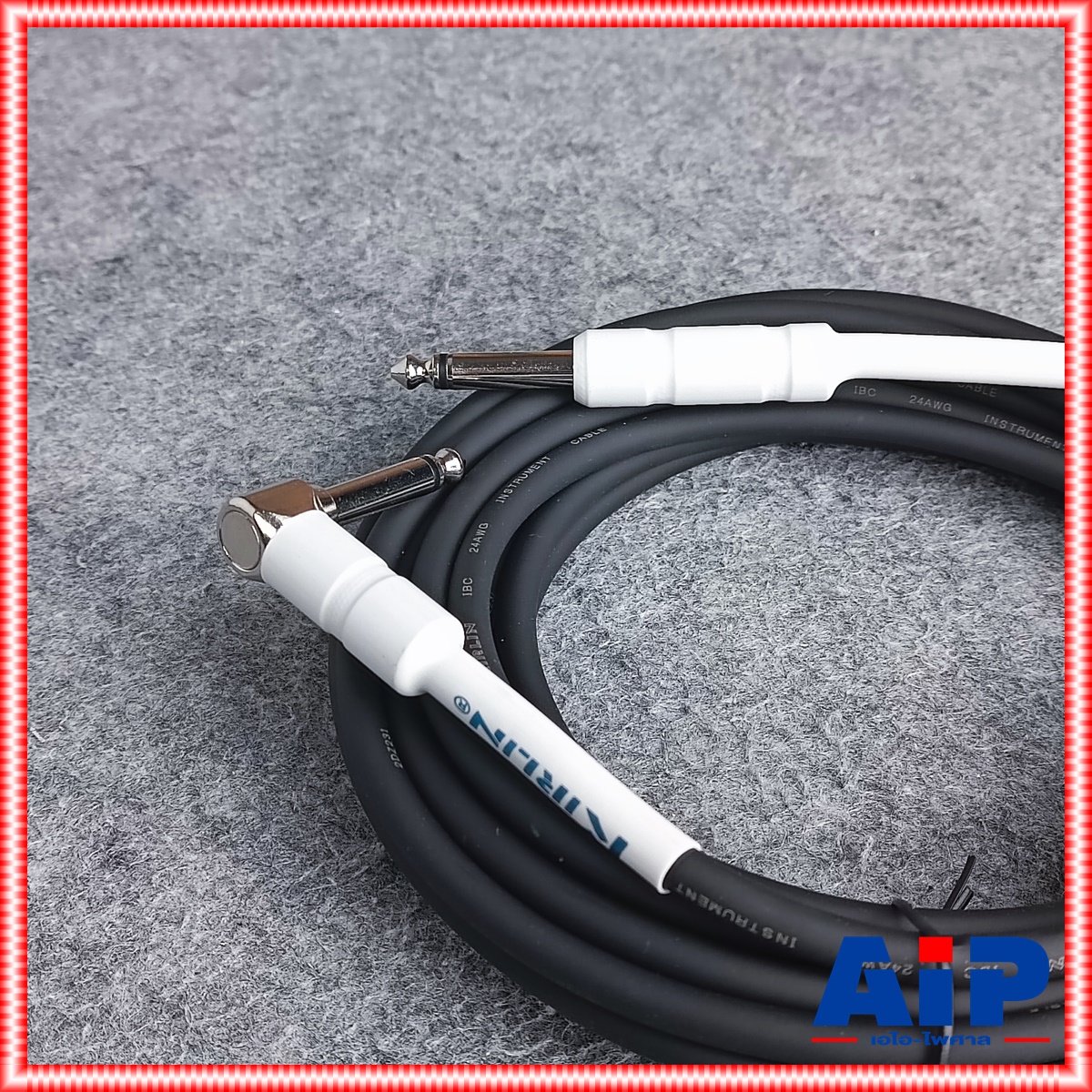 6เมตร KIRLIN IPCH-242 สายกีต้าร์ หัวสีขาว หัวL สายไมค์ หัวท้าย IPCH242 IPCH 242 เอไอ-ไพศาล