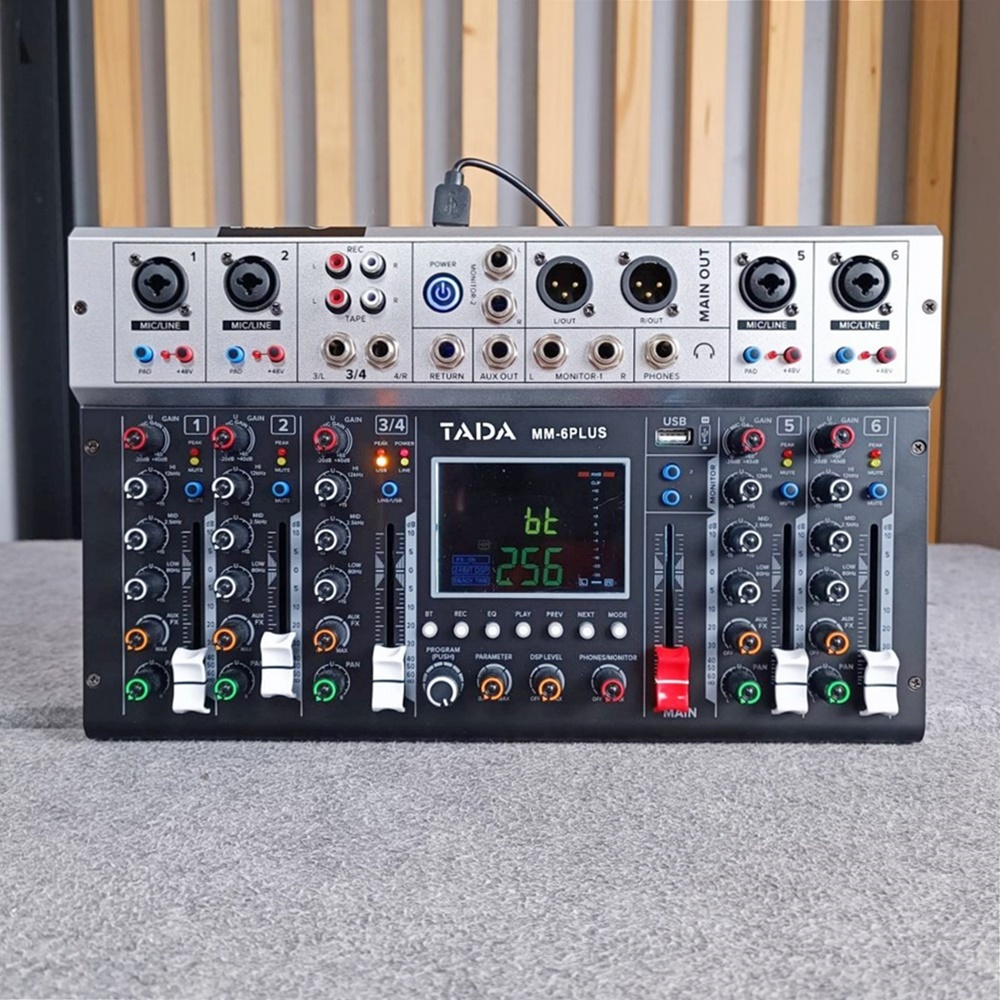 TADA MM-6 PLUS MIXER มิกเซอร์อนาล็อก 6 ช่อง เอฟเฟคแท้ มิกเซอร์ขนาดเล็ก ธาดา MM 6 PLUS MM6 PLUS ta da เอไอ-ไพศาล