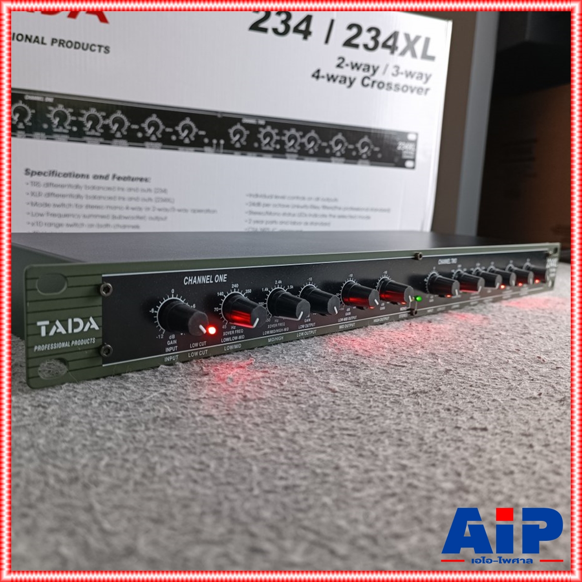 TADA 234XL crossover ครอสโอเวอร์อนาล็อก เครื่องแยกสัญญาณเสียง234XL Electronic crossover TADA รุ่น 234 XL ครอส2ทาง 234xl เอไอ-ไพศาล
