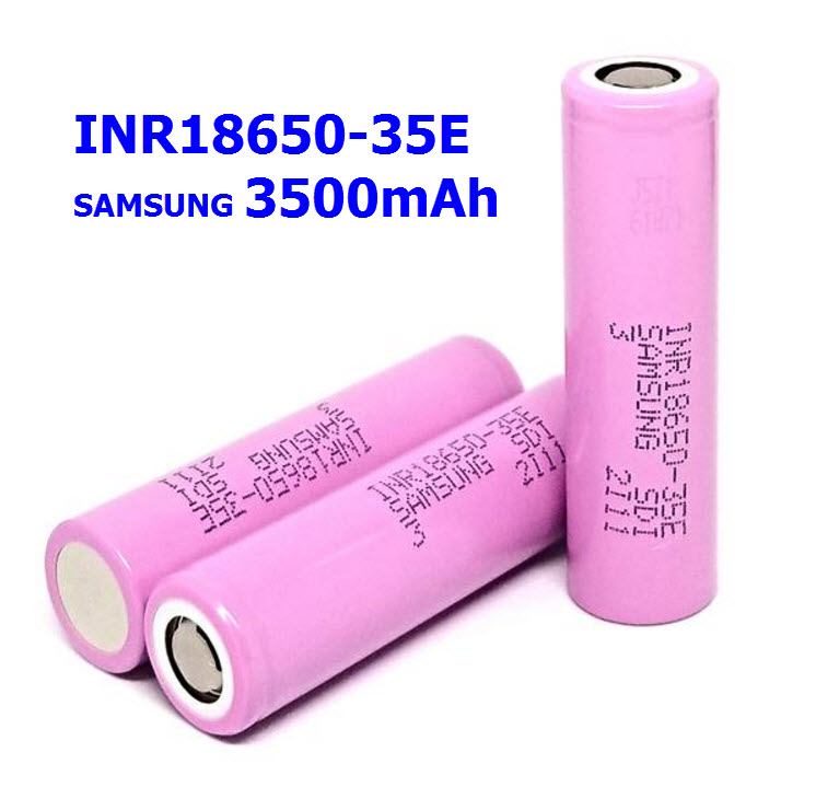 INR18650-35E (10A) Samsung 3500mAh 3.7V lithium-ion (ของแท้)(1ชิ้น/ก้อน)