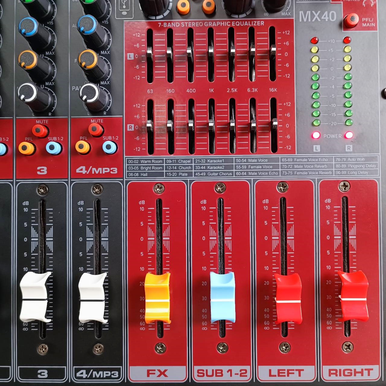 Ceflar MX-40 MIXER มิกซ์เซอร์ บูลทูธ 4 CH เครื่องปรับแต่งเสียง มิกเซอร์อนาล็อก MX 40 MX40 เอไอ-ไพศาล