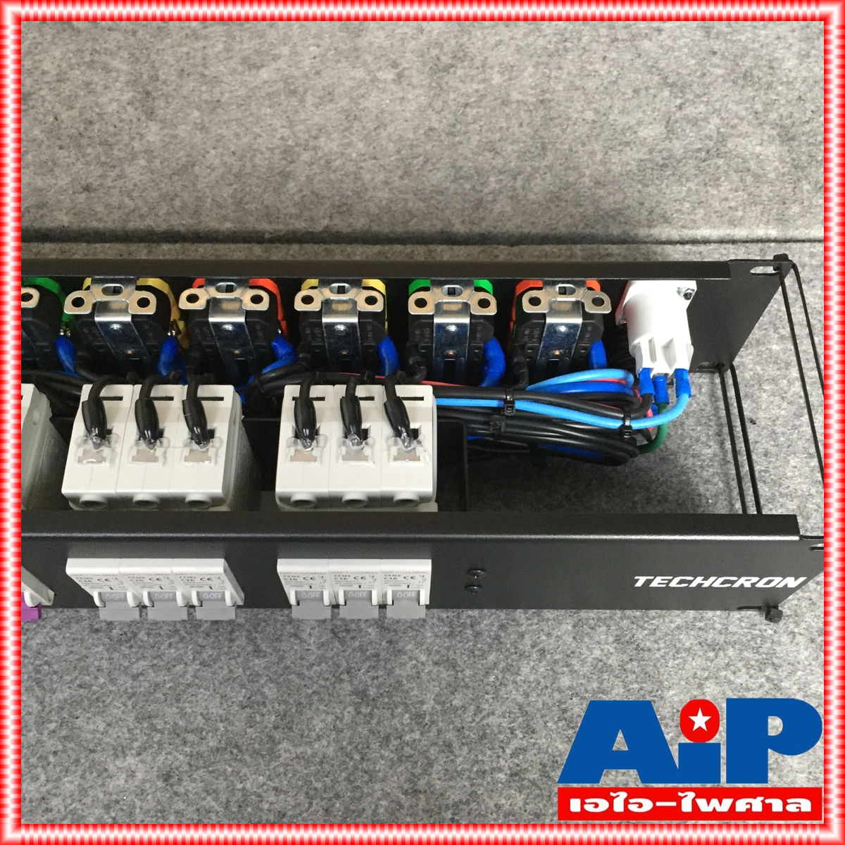 TECHCRON C9 / VERACK.32B 2U ชุดโหลดไฟ ชุดจ่ายไฟ AC 32A ชุดโหลดไฟใช้งานกับเพาเวอร์แอมป์ สินค้าโรงงาน MEGATECH