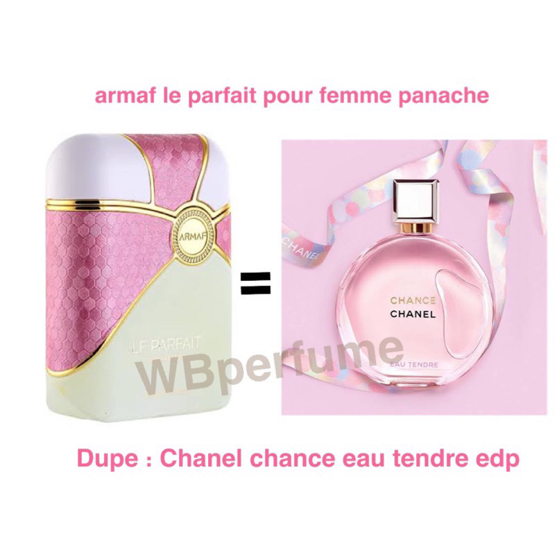 200ml คุ้ม 200ml น้ำหอม Armaf Le Parfait Pour Femme Panache edp 200ml โคลน chanel chance eau tendre edp ❤️❤️❤️