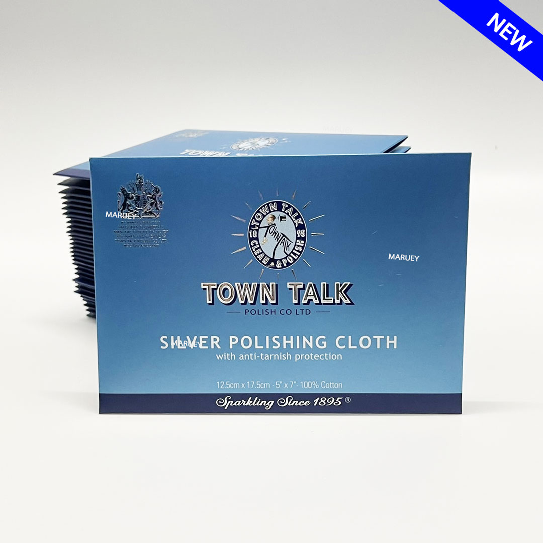ผ้าเช็ดเครื่องประดับ ผ้าเช็ดเครื่องเงิน ผ้าขัดเงินอย่างดี Anti Tarnish silver polishing cloth12.5x17.5Cm