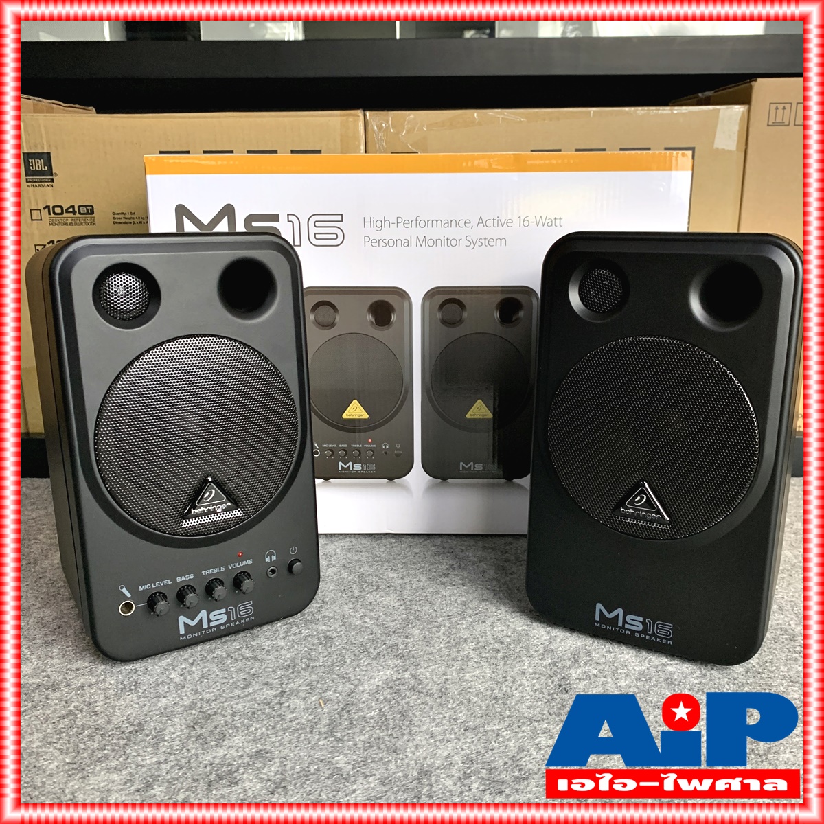 BEHRINGER MS16 ลำโพงมอนิเตอร์ MS 16 MS-16 Personal Monitor System Studio Monitor +++
