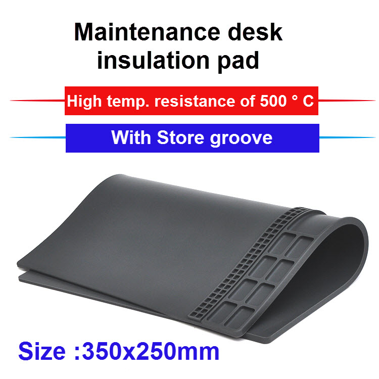 Mobile Phone Computer Repair Station Insulation Pad Silicone Table High Temperature Odorless Table Mat Hot Air Gun Soldering Station