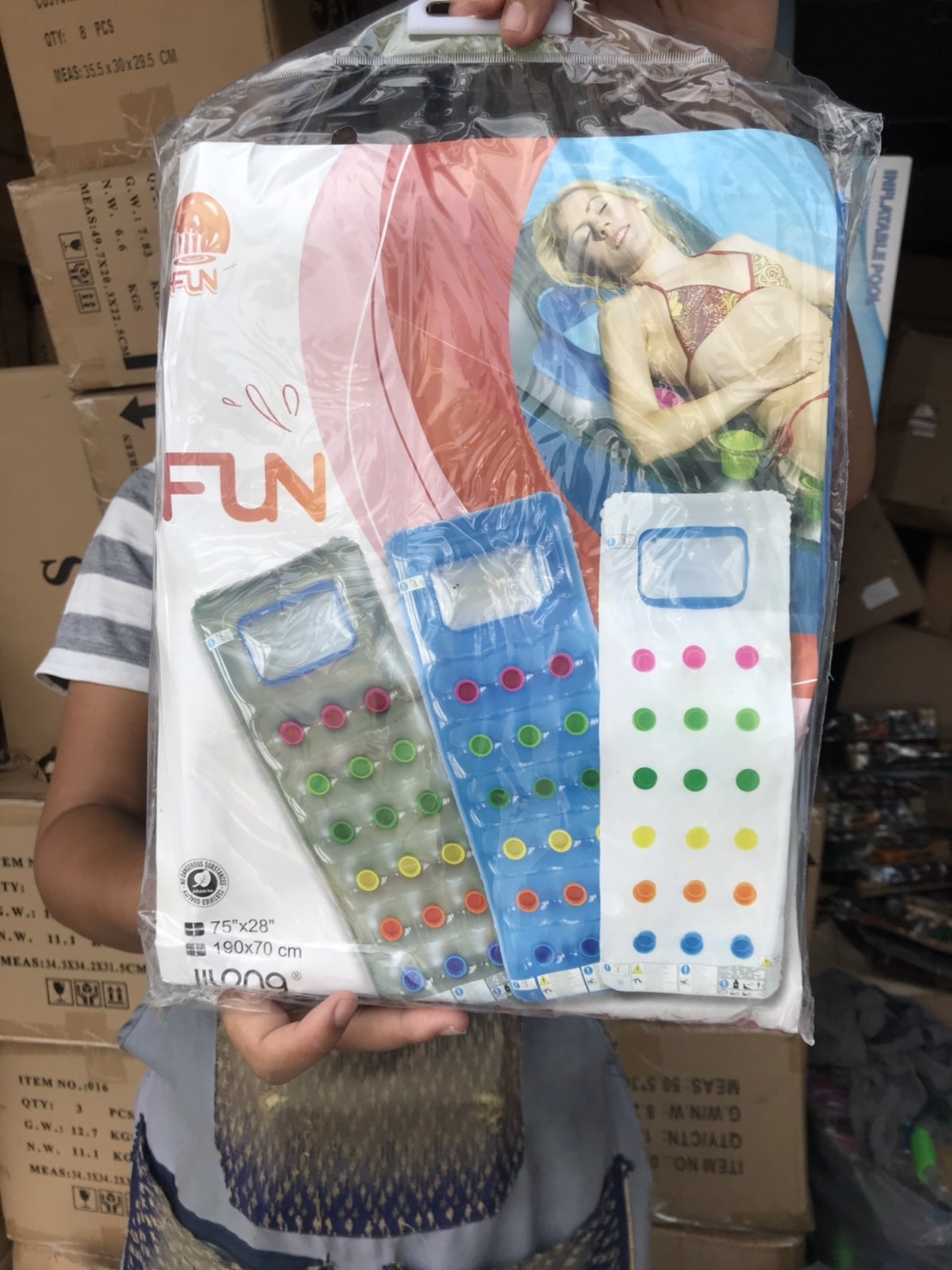 JL-027131 แพเป่าลม FUN ลิขสิทธิ์ถูกต้อง ชิ้นละ