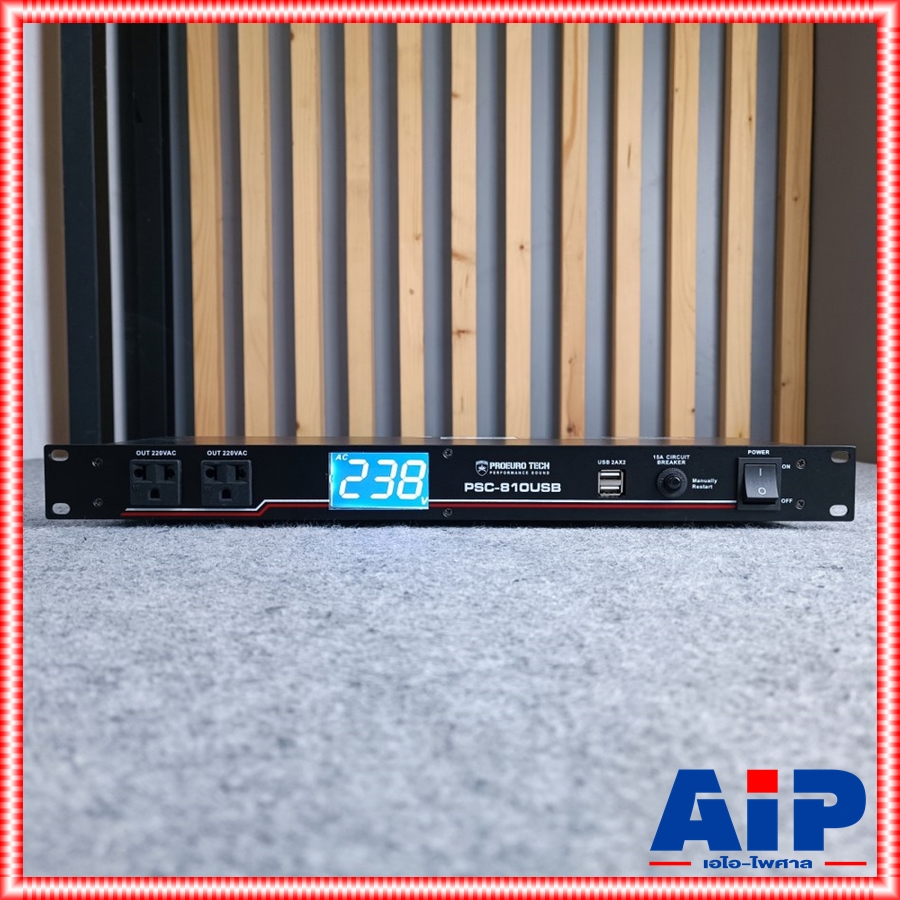 ปลั๊กพ่วงติดแร็ค PROEUROTECH PSC810USB ปลั๊กติดแร็ค ปลั๊กไฟตู้แร็ค ปลั๊กไฟติดตู้แร็ค ติดแร็ค PSC 810 USB PRO EUROTECH เอไอ-ไพศาล