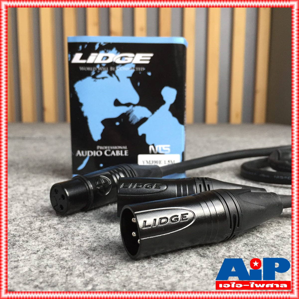 1.5เมตร LIDGE YM-390E สาย CANNON ตัวเมีย CANNON ตัวผู้ x2 ต่อY YM390 E YM 390 สายสัญญาณ เสียง แจ็ค สายY เอไอ-ไพศาล