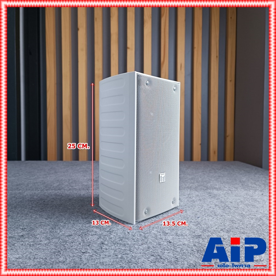 สีขาว TOA TZ-206W ตู้ลำโพง TZ 206W TZ206W TZ206 ตู้ ลำโพง คอลัมน์ 2×4 นิ้ว 20 วัตต์ Column Speakers 70V/100V เอไอ-ไพศาล