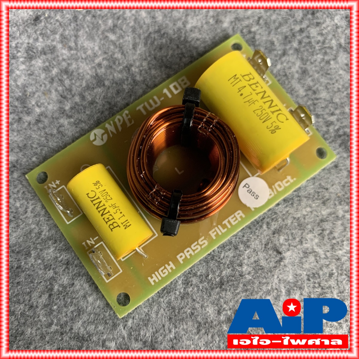 1อัน NPE TW108 NETWORK 8KHZ เน็ตเวิร์คลำโพง เน็ตเวิร์ค เน็ตเวิร์คเสียงแหลม ตัวกรองเสียงแหลม TW-108 TW 108