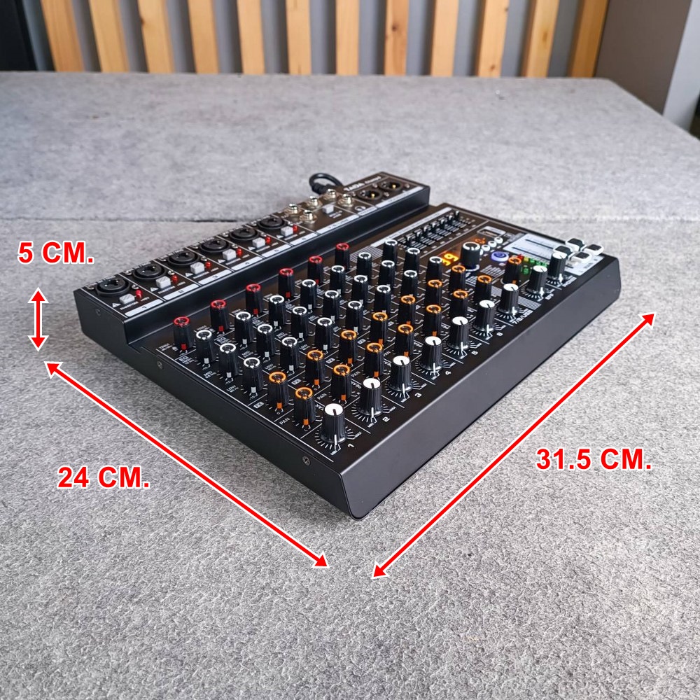 TADA CHAMP-8 MIXER มิกเซอร์อนาล็อก 8 แชนแนล บลูทูธ Bluetooth mixer เอฟเฟคแท้ ธาดา TA DA CHAMP 8 CHAMP8 เอไอ-ไพศาล