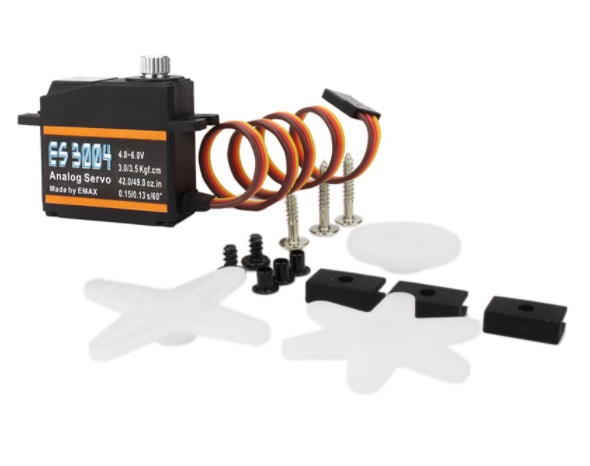 เซอร์โว EMAX ES3004 3.5kg 0.13sec 17g 23T Metal Gear Analog Servo