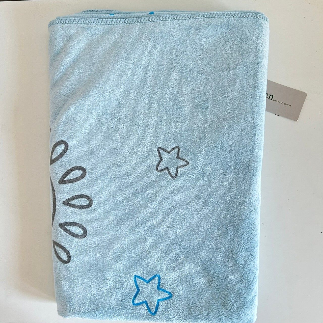 🍀HAVEN Towel Microfiber🍀ผ้าเช็ดตัว ผ้าขนหนู ไมโครไฟเบอร์ ขนาด 28*56 นิ้ว HAVEN แท้💯MPC Balloon Blue