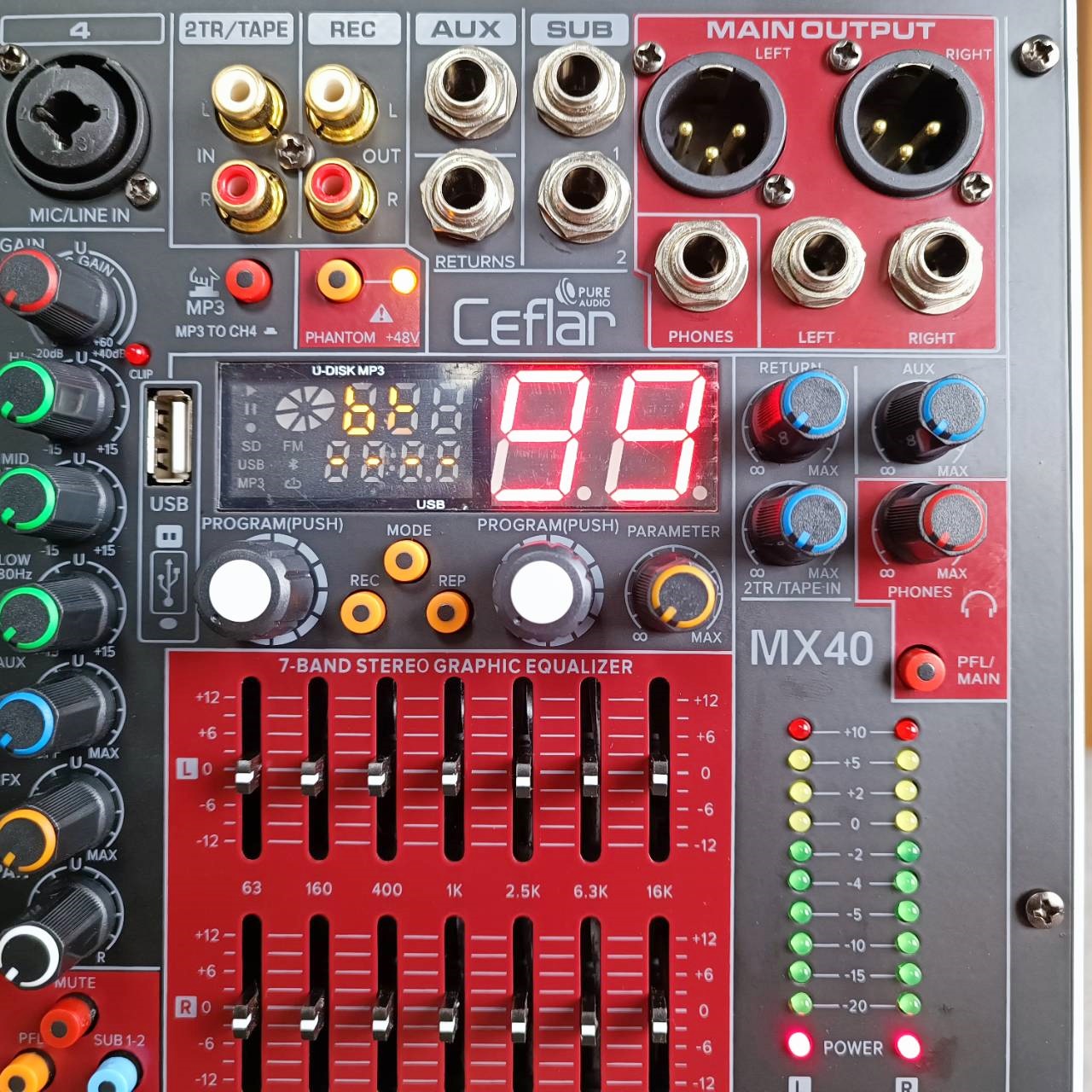 Ceflar MX-40 MIXER มิกซ์เซอร์ บูลทูธ 4 CH เครื่องปรับแต่งเสียง มิกเซอร์อนาล็อก MX 40 MX40 เอไอ-ไพศาล