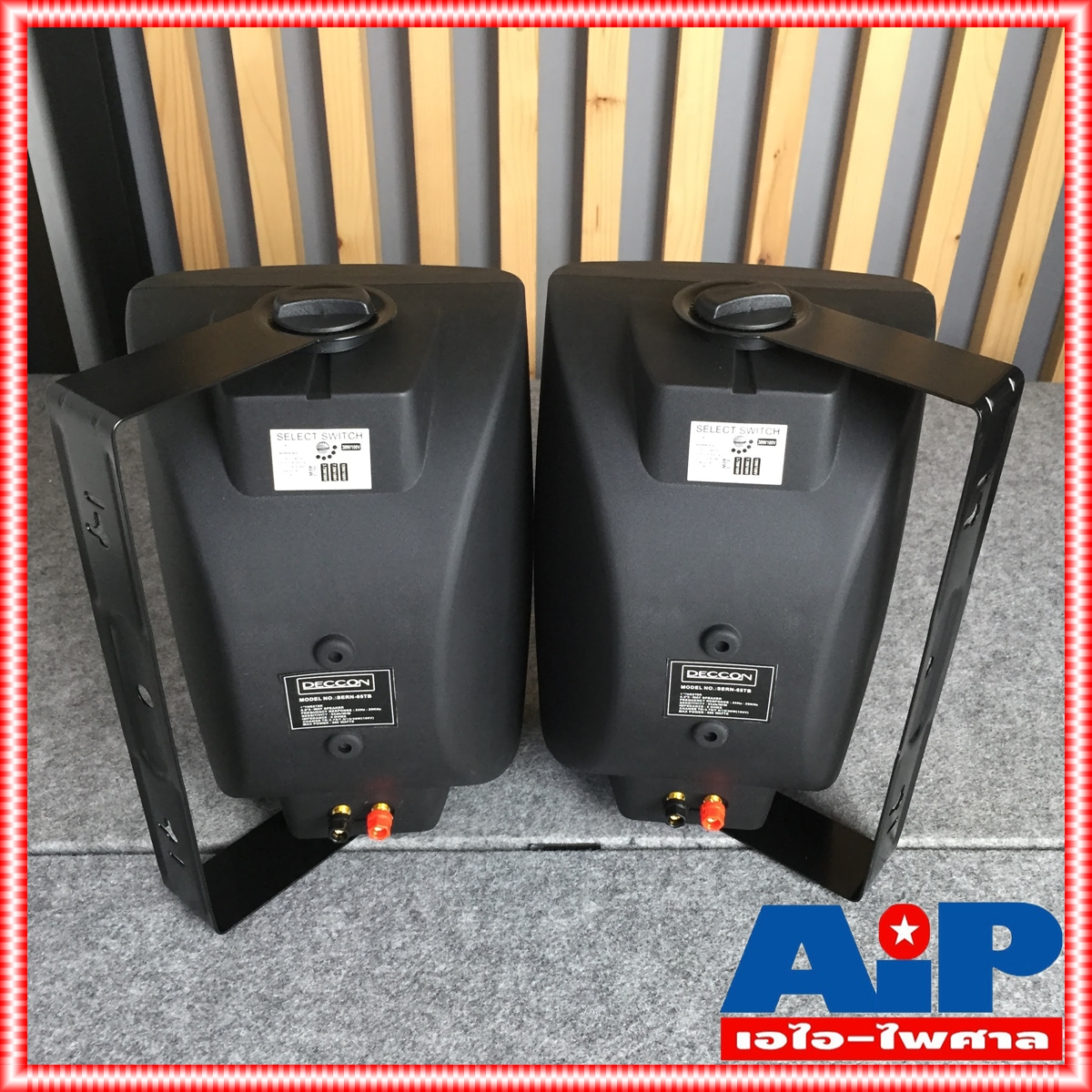 1 คู่ สีดำ DECCON sern-65TB มี LINE ตู้ลำโพง แขวน 6นิ้ว sern65 TB sern 65 ตู้ ลำโพง ติดผนัง เอไอ-ไพศาล