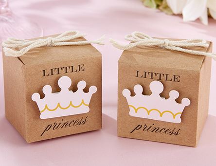 กล่องใส่ของขวัญ กล่องกระดาษ Diy ขนาดเล็ก กล่องสีน้ำตาล พิมพ์ Little Princess กล่องกระดาษ คราฟ ใส่ของขวัญ ของชำร่วย เก๋ ๆ น่ารัก 957792