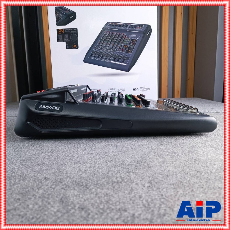 SOUNDVISION AMX-08 MIXER +++ เครื่องผสมสัญญาณ มิกเซอร์ อนาล็อก 8 CH ซาวด์ วิชั่น รุ่น AMX 08 AMX08 เอไอ-ไพศาล