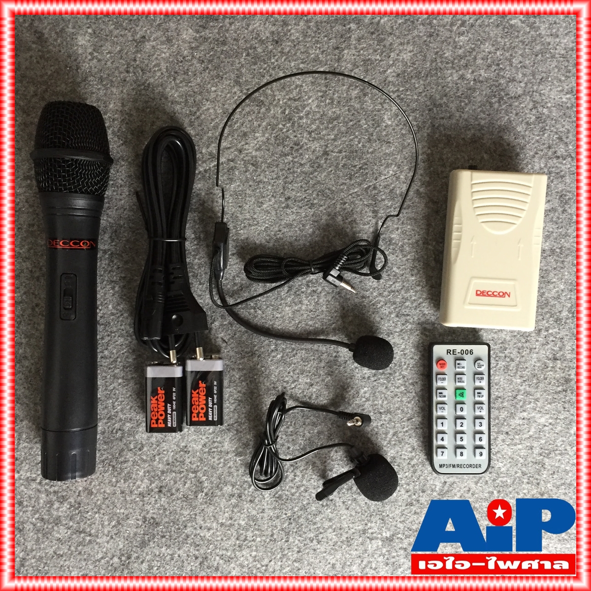 DECCON PWS-230UTB เครื่องช่วยสอน พร้อมไมค์ไร้สาย แบบคาดศรีษะ แบบถือ และแบบหนีบ เครื่องเล็กพกพาสะดวก PWS 230UTB PWS230 UTB PWS230UTB เอไอ-ไพศาล