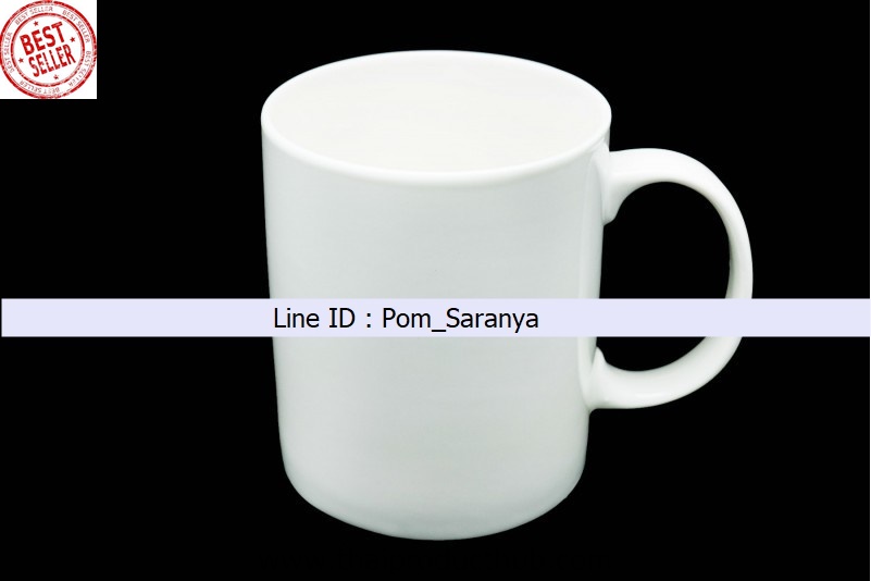 W75-047-CP-011_แก้วเซรามิคสีขาวล้วน , กระบอกน้ำ , แก้วเซรามิค , ของพรีเมี่ยม , ของที่ระลึก