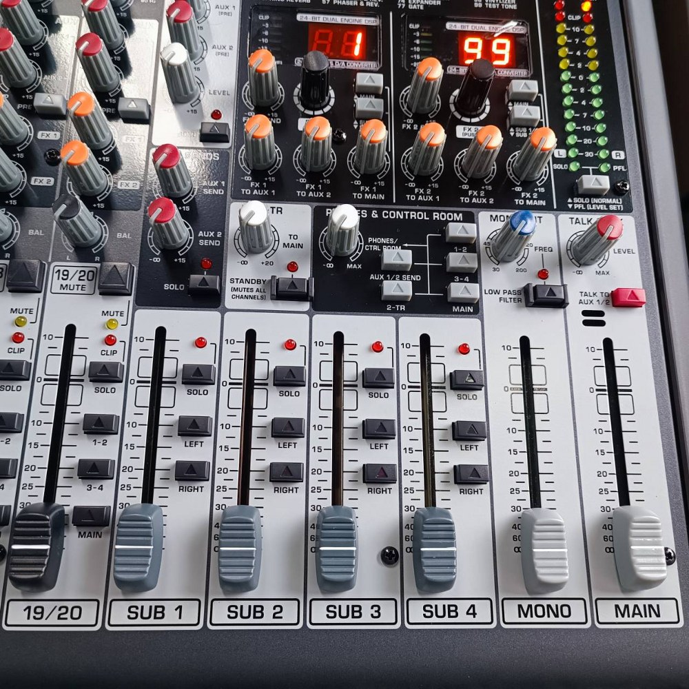 BEHRINGER SX-2442FX mixer มิกเซอร์อนาล็อก ช่องเสียบไมค์ 16 ช่อง มอนิเตอร์ 2 Aux SX 2442FX มิกเซอร์ SX2442FX เอไอ-ไพศาล