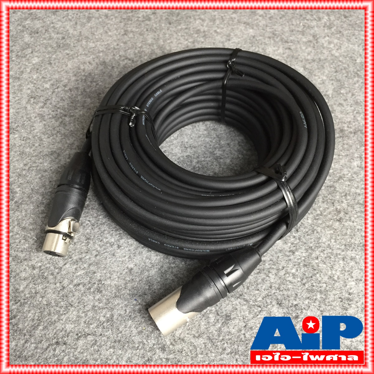 20เมตร AMPHENOL สาย XLRผู้-เมีย 20M CA03-04-C-020 สาย cannon ผู้ ออก cannon เมีย ความยาว 20เมตร สายสัญญาณ XLR ผู้ - XLR เมีย