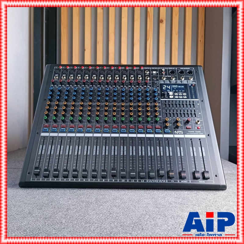 NTS TOP2-1635 POWERMIXER เอฟเฟคแท้ เพาเวอร์มิกเซอร์ มิกซ์NTS เครื่องเสียง เครื่องผสมสัญญาณเสียง เครื่องปรับแต่งเสียง MIX TOP2 1635 TOP21635 เอไอ-ไพศาล