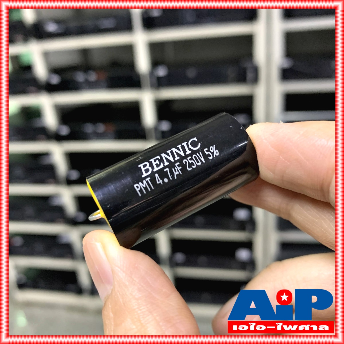 C 4.7/250VDC PMT (MPT) BENNIC สีดำ c ใส่ลำโพง cเสียงแหลม คาปา เสียงแหลม ลำโพง C เสียงแหลม คอนเดนเซอร์ 4.7UF /250VDC