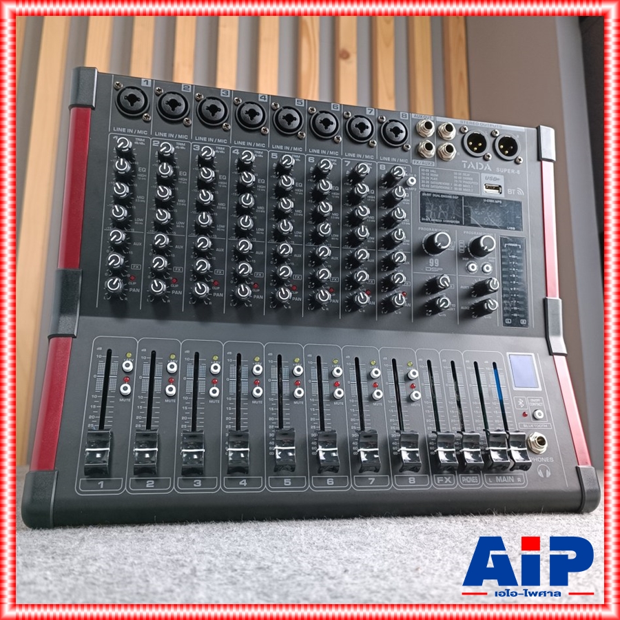 TADA SUPER-8 MIXER พร้อม RACK มิกเซอร์อนาล็อก 8 แชนแนล เอฟเฟคแท้ ซูเปอร์ ธาดา SUPER 8 SUPER8 เอไอ-ไพศาล