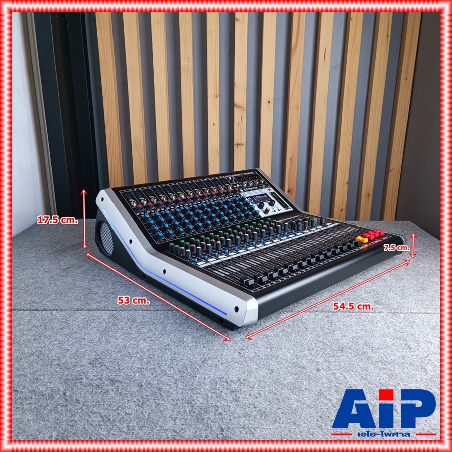 PROEUROTECH P-12FX MIXER รุ่นใหม่ มิกเซอร์ 12 ช่อง เอฟเฟคแท้ พร้อมฟังชั่นที่หลากหลาย บูลทูส P 12 FX P12FX เอไอ-ไพศาล